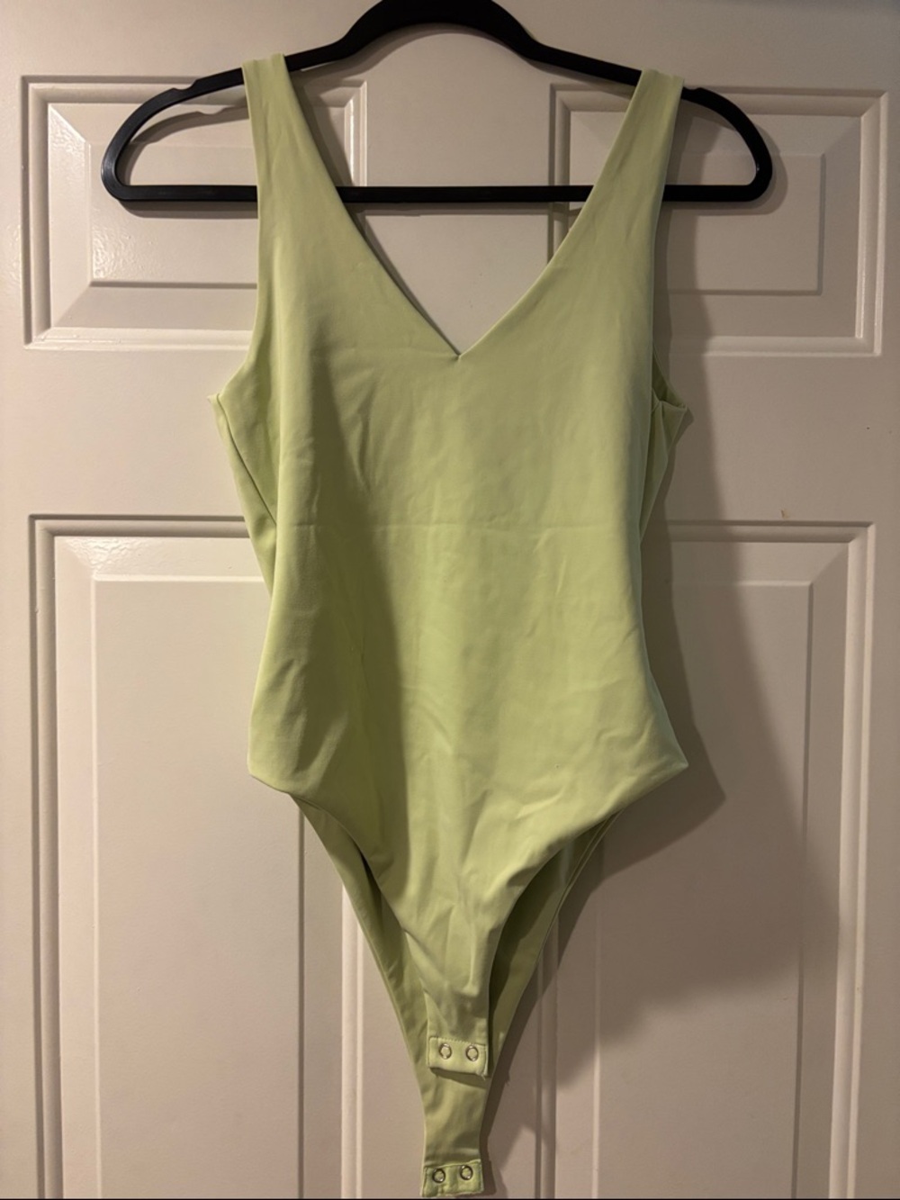 Forever 21 Textured V-Back Tank Bodysuit